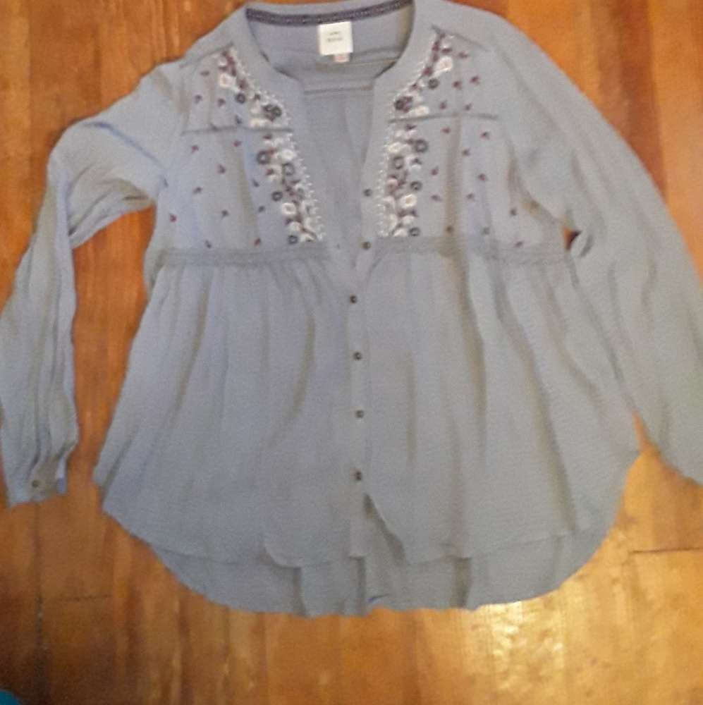Knox Rose Long sleeve button down blouse